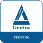 genius staffing android application logo